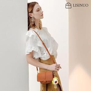 Leather-like Crossbody Bag‎